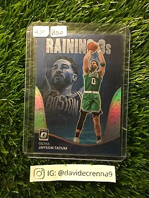 Jayson Tatum 2022-23 Donruss Optic Panini #13 RAINING 3S SILVER HOLO • £3.07