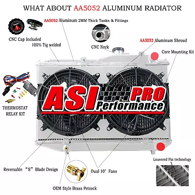 3 Row Radiator Shroud Fan Kit For 1983-1986 TOYOTA Corolla AE86 4AGE GTS MT AU • $259