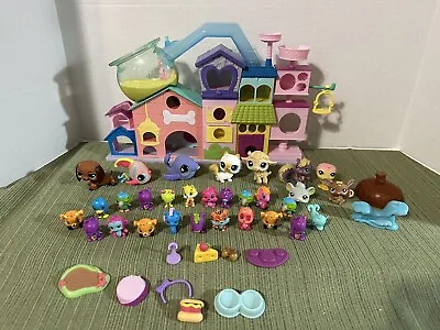 BIG Lot 30 Pets Vintage Littlest Pet Shop House Hatchimals Accessories 42pcs + • $59.99