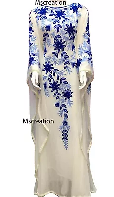 $51.56 • Buy SALE New Moroccan Dubai Kaftans Farasha Abaya Dress Very Fancy Long Gown MS 121