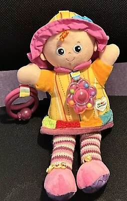 Lamaze Emily Doll Sensory Baby Toy 12” Soft Plush Toy Clip On Pram Car Seat • £7.45