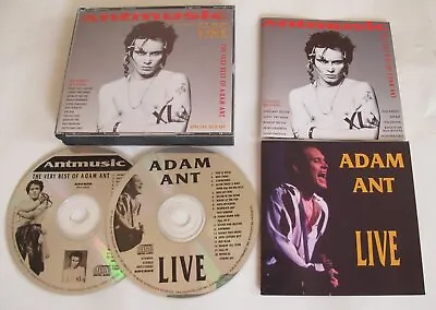 Adam Ant - Antmusic  The Very Best Of  Ltd Edition Double Cd Including Concert • £15.99