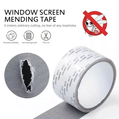 New Window Screen Repair Tape Self-adhesive Net Patch Anti-Insect Mosquito Mesh • $6.99