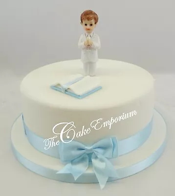 First Holy Communion Small Girl Or Boy Chalice Bible Cake Toppers Ribbon Sets  • £9.99