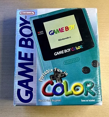 Teal Game Boy Colour In ORIGINAL Box TESTED • £60
