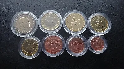 Monaco 2001  Coin Set  1 Cents 2 Euro 388 Euro  In Capsule • $199.95