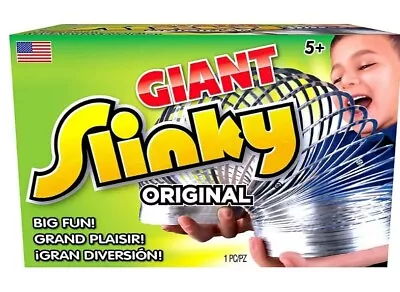  Original Giant Slinky Walking Spring Toy - Metal Slinky For Kids (Ages 5+) • $18.99