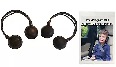 Wireless DVD Headphones For Honda Accord Pre-Programmed Easy To Use Headsets • $84.22