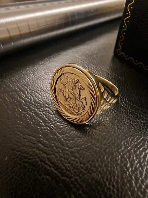 9ct Gold St.George Ring • £180