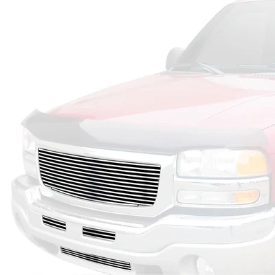 $153 • Buy For GMC Sierra 3500 Classic 07 Main And Bumper Grille Kit 3-Pc Polished 8x6 Mm