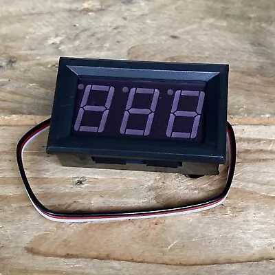 Voltage Display DC Meter 3-Digital 0.56  Voltmeter 3 Wire LED 5-30V Panel Tester • $5