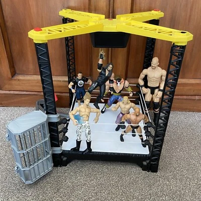 £29.95 • Buy Huge WWE Ring Playset Bundle + Character&flipping/flying