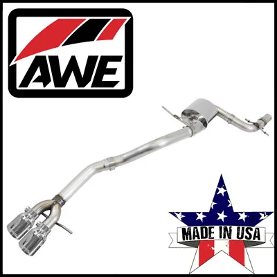 AWE Tuning Track Cat-Back Exhaust System Fits 2012-18 Volkswagen Jetta 1.8L 2.0L • $845
