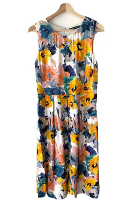 $9.95 • Buy Sportscraft Womens Sleeveless Floral Dress Knee Length Multicoloured Size 8