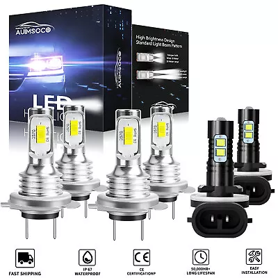 For 2012-2017 Hyundai Veloster 6000K LED Headlight High Low+Fog Light Bulbs KIT • $35.99
