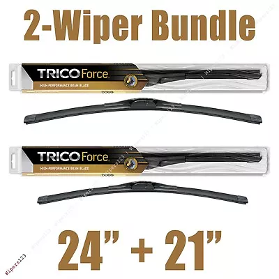 2-Wipers: 24  + 21  Trico Force All-Season Beam Wiper Blades - 25-240 25-210 • $23.36