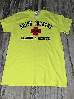 NWT Funny Amish Country Search And Rescue Horse And Buggy Tshirt Small • $9.99