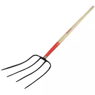 Red Rooster® Manure Fork Wood Handle 4 Tine • $75.44