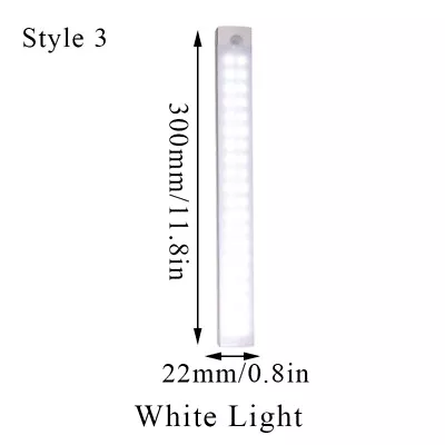 Wireless LED PIR Motion Sensor Light USB Rechargeable Strip Cabinet Closet Lamp‖ • $6.05