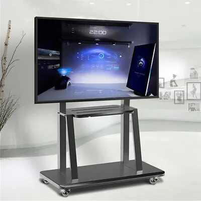 Large Heavy Duty Mobile TV Stand Floor Standing Cart Television Mount Fr 32-100  • £84.91