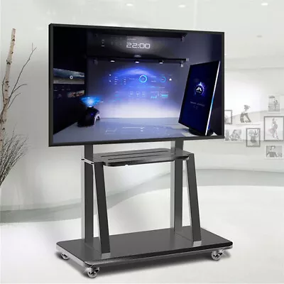Large Heavy Duty Mobile TV Stand Floor Standing Cart Television Mount Fr 32-100  • £84.91