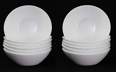 £16.95 • Buy Oval Shaped Prometeo Breakfast / Dessert / Ice Cream Bowls In White (6 Pieces)