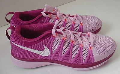 £77.49 • Buy Nike WOMEN'S Shoes Pink Flyknit Lunar Running Sneakers 620658-615 Sz 6 NEW $150