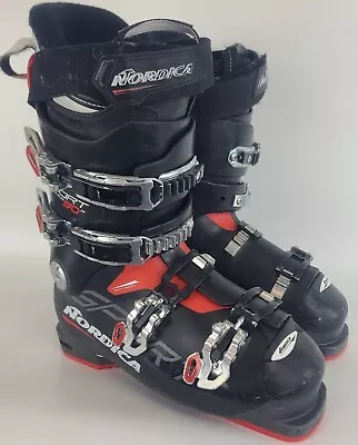 Used $450 Men's HIGH END Nordica Sportmachine 90r Ski Boots Black/Red • $119.99