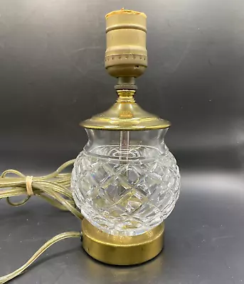 Waterford Crystal / Brass Boudoir Lamp 8  High • $58.99