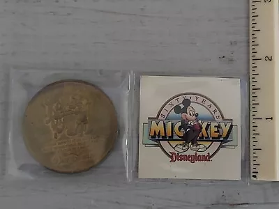 Vintage Disneyland 1988 LE Mickey Mouse Sixty Years Commemorative Coin • $9.99