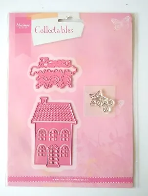 Marianne Design Collectables Die Set Christmas Village 2  Dies & Stamp COL1326 • £8.60