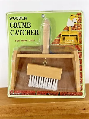 Vintage NOS SEALED Wooden Crumb Catcher KMART 1970's RETRO FARMHOUSE • $20.96