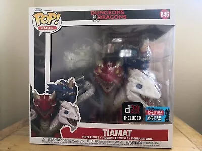 $75 • Buy Dungeons & Dragons - TIAMAT 6  Nycc 2021  #846 Funko Pop Vinyl Figure