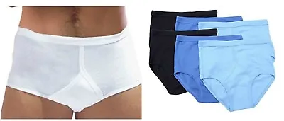 New Men's *6 Pair Pack* Y-Fronts Underpants 100% Pure Cotton Underwear UK S-5XL • £14.94