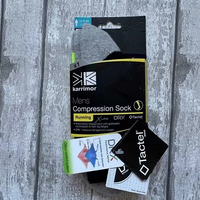 Karrimor Xlite Mens Full Length Black Compression Socks Uk 7-11 New With Tags  • £6