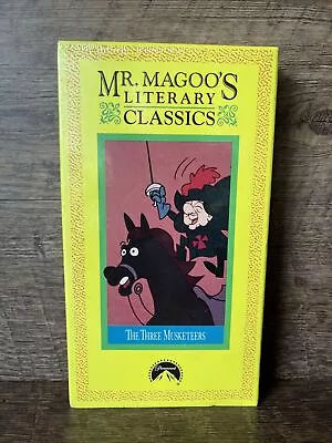 NEW Mr. Magoo’s Literary Classics VHS The Three Musketeers Watermark Collectible • $12