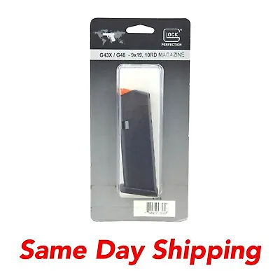 Oem Glock 43x 48 G43x G48 9mm 10 Round Magazine Mag 47818 Same Day Shipping • $25.15