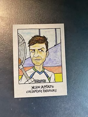 2019 Parkside Major Lacrosse League MLL GUMMY ART Card NIKO AMATO • $0.99