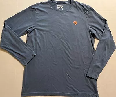 Mountain Hardwear Long Sleeve Logo T-Shirt - Men’s LG Blue • $17