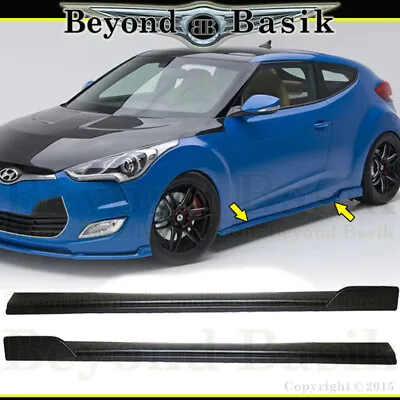 For 2012-2017 Hyundai Veloster Non-Turbo Sequence Style 2PC SIDE SKIRT Body Kit • $117.86