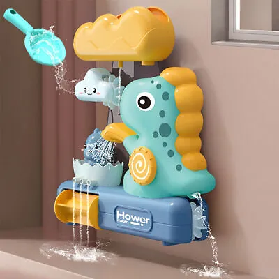 Waterfall Toy Dinosaur Interactive W/ Strong Suction Cups Bath Toy Kids Toy • £13.62