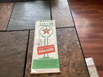1950s Texaco McColl-Frontenac Road Guide To Quebec And Maritime Provinces • $7.99