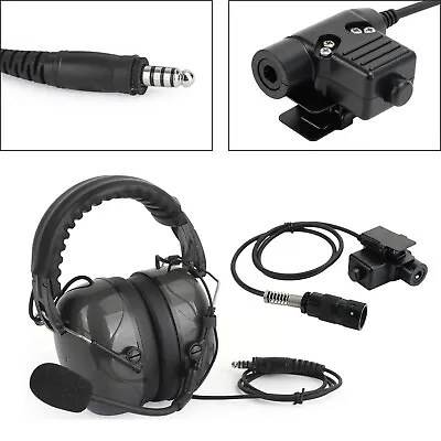 For AN/PRC148 PRC152 U329 6-Pin U94 PTT C5 Adjustable Noise Cancelling Headset • £75.58