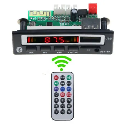 Bluetooth Function MP3 WMA WAV Decoder Board Car Audio FM Radio Stereo Module G • £9.58