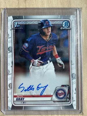 2020 Bowman Chrome Seth Gray #CPA-SG 1st Prospect Auto Autograph Minnesota Twins • $0.99