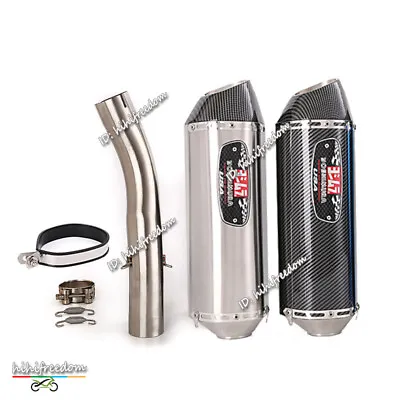 For Kawasaki ZX-10R Ninja ZX10R 2004 2005 Exhaust Mid Link Pipe Muffler Tips 2'' • $163.03