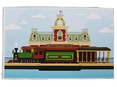 WDW Railroad Magic Kingdom Station Art Poster Print 11x17  • $29.99