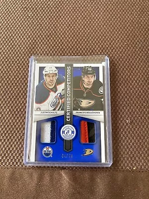 2013-14 Panini Totally Certified Hockey Justin Schultz Dual Patch /50 • $12