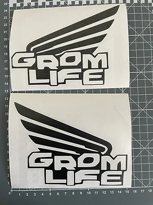 £4.98 • Buy 2x Honda Grom Life  Bike Sticker 15cmx12cm