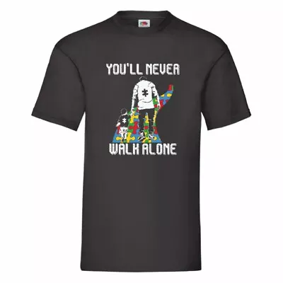You'll Never Walk Alone Autism T Shirt Small-2XL • £12.49
